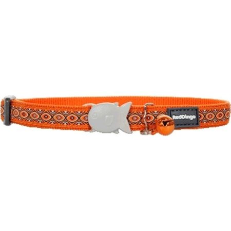 RED DINGO Red Dingo CC-SE-OR-SM Cat Collar Design Snake Eyes Orange CC-SE-OR-SM